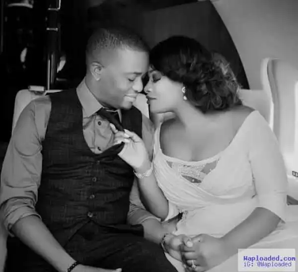 Toolz And Tunde Demuren Look So Adorable In New Romantic Photos Aboard A Private Jet